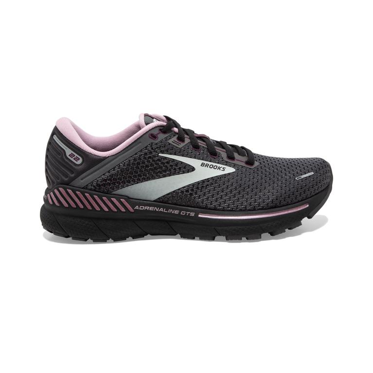 Brooks Adrenaline GTS 22 Supportive Women's Walking Shoes - Pearl/Black/Metallic (35049-CGJM)